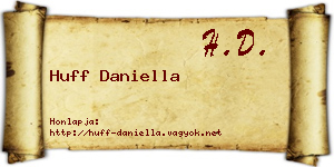 Huff Daniella névjegykártya
